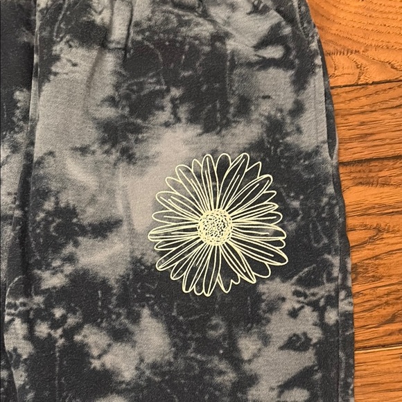 Mighty Fine Black and Gray Track Pants with Tie-Dye Design - Picture 3 of 7